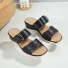 Women Slippers Summer Outside 2025 New European American Sandals Women's Shoes Comfortable Casual Beach Slope Heel Slippers