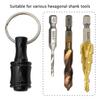 Color Quick Change Keychain Extension Rod 1/4 Hexagonal Handle Screwdriver Head Quick Release Sleeve Conversion Rod Tool