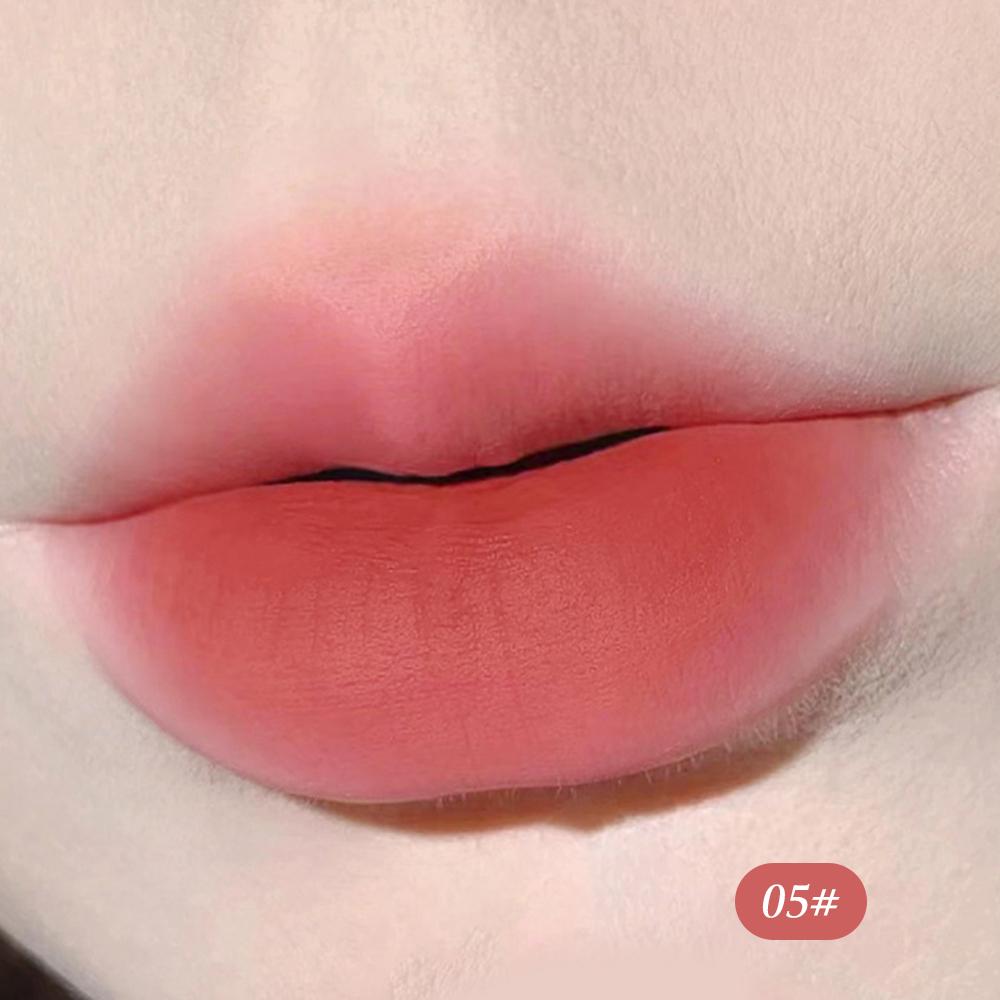 

HERORANGE Lip Mud с кисточкой для помады Cushion Air Matte Lip Glaze Cute Tube Mashed Lipstick Waterproof Velvet Muddy Lip Cream