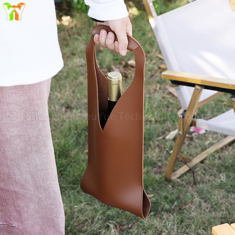 YY RTS Leather Wine Bottle Carrier Bag Elegant Bar Accessories for Wine Gifts for Wine Tote/Bottle Carrier/Bag