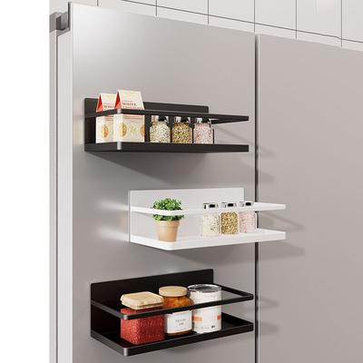 Magnetic Spice Rack Organizer Ψυγείο Spice Rack Ψυγείο μονής στάθμης Ψυγείο Ράφι αποθήκευσης μπαχαρικών Εξοικονόμηση χώρου κουζίνας