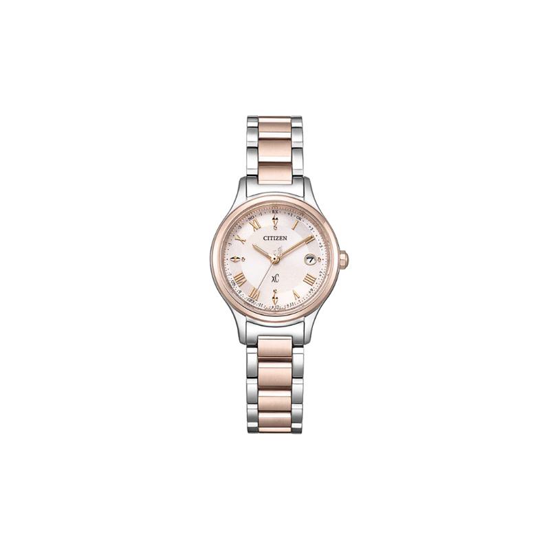 

CITIZEN xC series XC series 50m waterproof solar Quartz super titanium strap women s watch gold dial ES9496-64W синій
