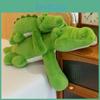 Adorable Green Crocodile Plush Pillow Soft Animal Toy For Kids Creative Gift Idea