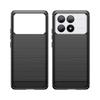 עבור Xiaomi Poco X6 PocoX6 Pro Case Armor סיבי פחמן TPU רך סיליקון כיסוי מאחור לטלפון כיסוי נרתיק