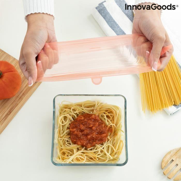 Jeu De 10 InnovaGoods Couvercles De Cuisine En Silicone Réutilisables Et Réglables Lilyd