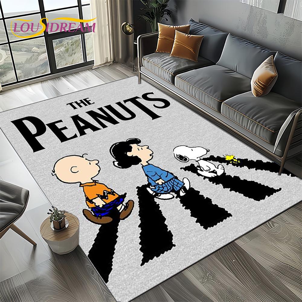 27 Style Cute Snoopy Dog Cartoon Carpet Rug for Bedroom Living Room Home Sofa Decoration,kids Game Large Decor Floor Mat Gift 3D