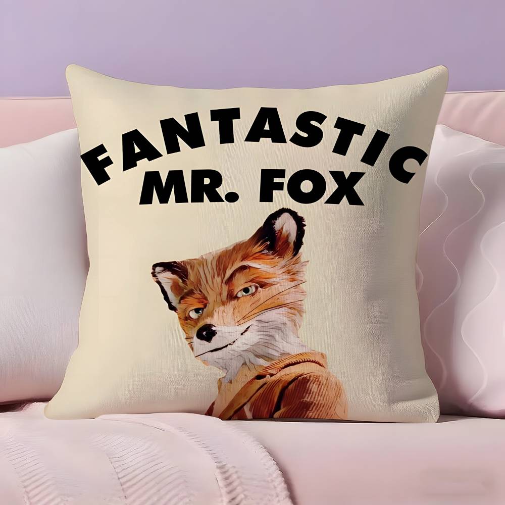 Movie The Fantastic Mr Fox Pillow Case Pillowcase Ultra Soft Skin Friendly Fabric Cloud Like Comfort & Concealed Zipper