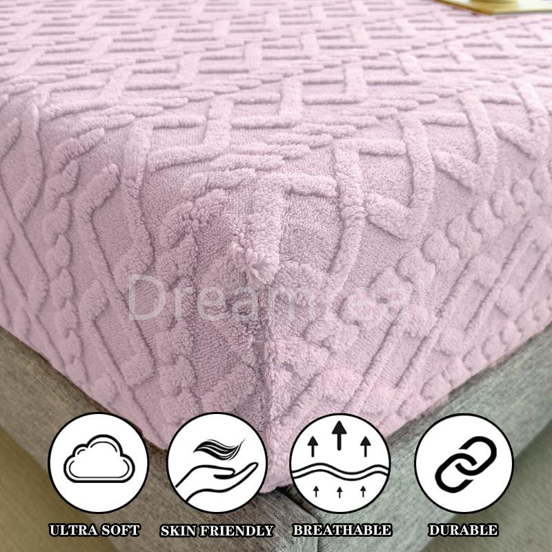 Husă de saltea caldă, elastică, cu montare în catifea, caldă, cuvertură de pat, 90/160/180x200cm, protector de pat, stretch, antiderapant