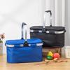 Insulated Folding Picnic Basket & Thickened Shopping Tote for Camping