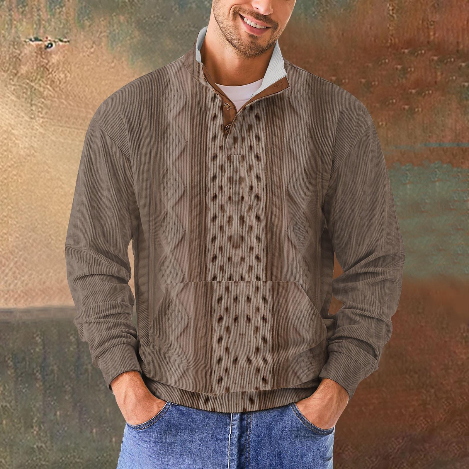 

Мужская повседневная толстовка в стиле ретро с градиентным принтом L коричневый