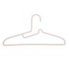 10Pcs Plastic Hangers Space Saving Clothes Hangers Scarf&Tie Bar(Apricot)