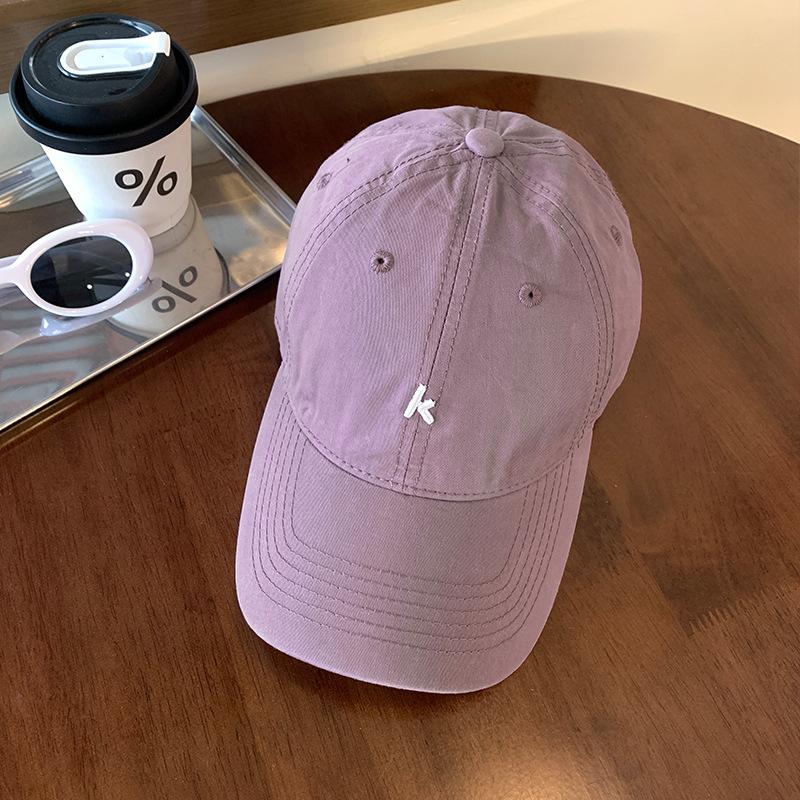 Embroidered Soft Top Baseball Cap Can Be Worn In All Seasons, Wide Brim To Show the Face, Small Sports Cap
