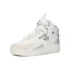 Anta Anti-Slip Wear-Resistant High-Top Skateboard Shoes Women's White Gray Sneakers 122148013R-1