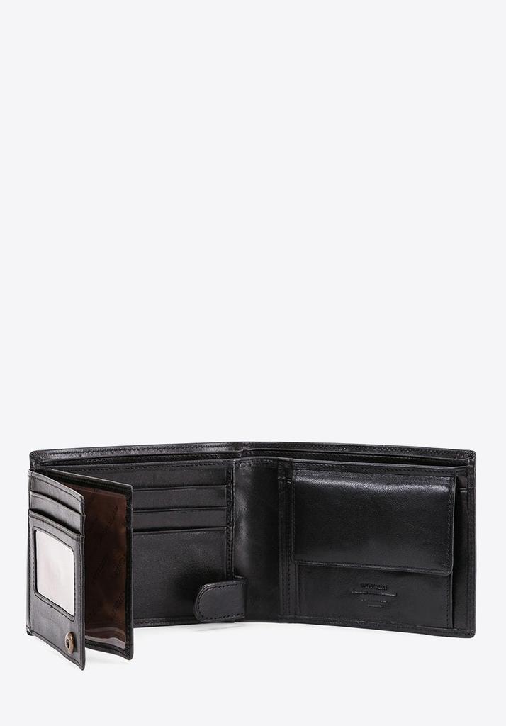 Wittchen Men's Leather Wallet Double Fold Black Natural Leather