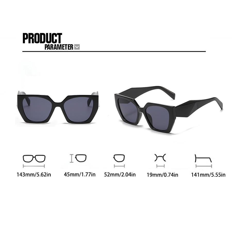 Cat Eye Large Frame Fashion Women's Sunglasses Retro Style Ins Vacation Daily Decorative Glasses