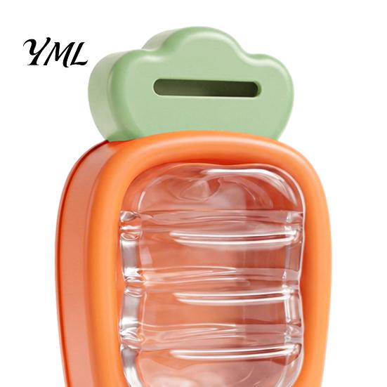 Convenient Puppy Water Bottle for Travel 450ml Pet Bottle, Carrot Shape with Adjustable Strap, Friendly Hydration Gear Portable Cup Cat Summer Outdoor
