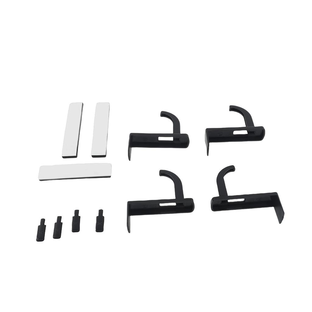 4pcs Computer Screen Headphone Holder ABS Compact Multifunctional Adhesive Computer Screen Headset Stand for Cables