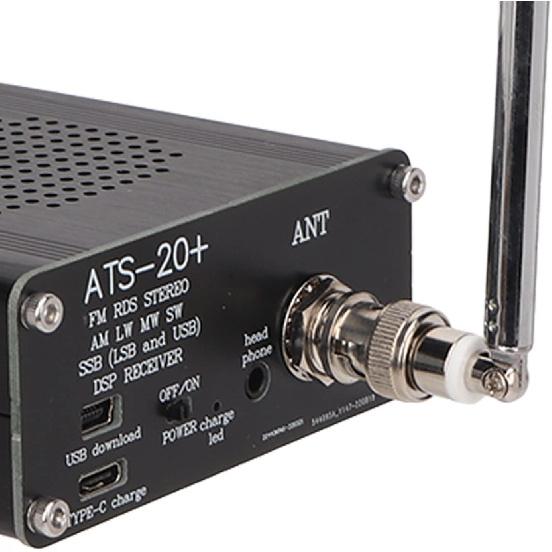 ATS 20+ Radio Receiver With Antenna - High Sensitivity Portable Small World Band Digital Radio for Outdoor Camping and Home