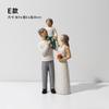 Creative Figurine Statue Desktop Decor for Living Room Wedding Gift Home Decoration Craft Art