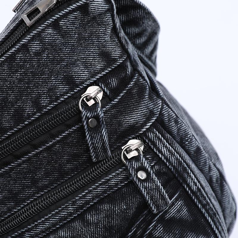 Vintage Denim Bag Multi-layer Crossbody Bag Women's Shoulder Bag
