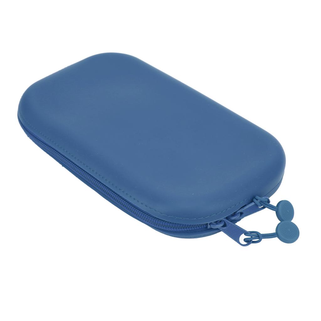 Pen Bag Easy Use Light Weight Small Size Silica Material Storage Bag for School Office TravelBlue