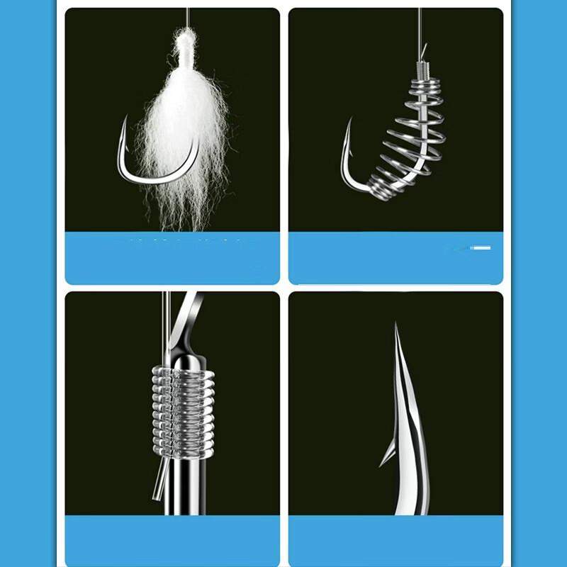 Brangdy Pre-Tied Cotton Double Fishing Hook