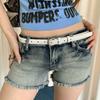 Pink Leather Belt Slim Design Skinny Belt Trendy Waist Belt  Casual Wear