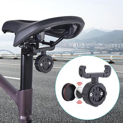 Bicycle Saddle Lamp Mount for AirTag Locator Bicycle Tail Light Saddle Support Cycling Bike Lamp Stand for Garmin Varia Radar