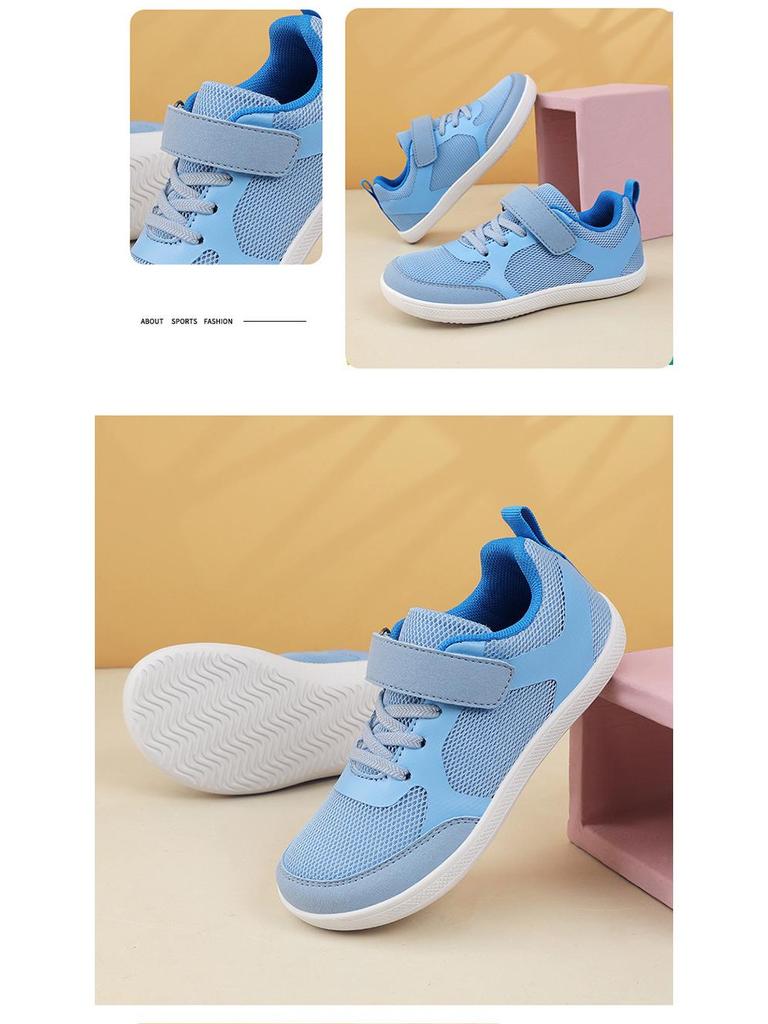 Scarpe Sportive da Bambino a Punta Larga: Sneakers Basse Traspiranti per Ragazzi e Ragazze, Perfette per Escursioni e Attività all'Aperto