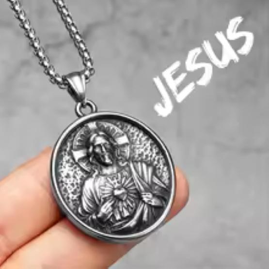 Retro Vintage Virgin Mary Christian Jesus God Pendant Necklace Chain Unisex Men Women Fashion Gothic Amulet Talisman Jewelry Party Gift