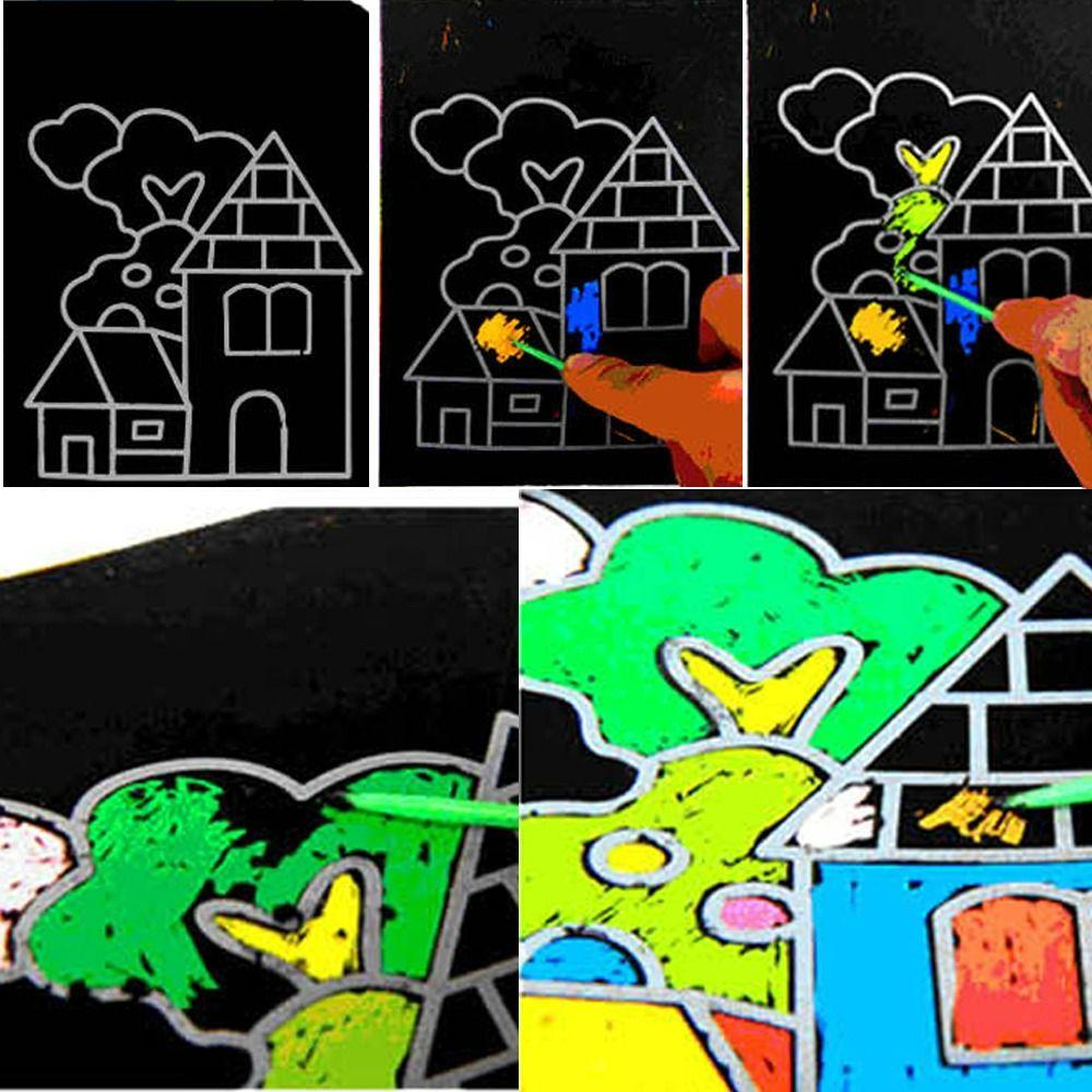 Toy Children's Toys Magic Doodle Board Drawing Board Magic Scratch Colored Scratch Paper