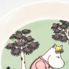 Moomin Arabia Classic Loving Care 19cm Diameter [Official Import] Plate, Green, Approx.