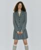 Authenti Semi-Crop Wool Jacket_Gray