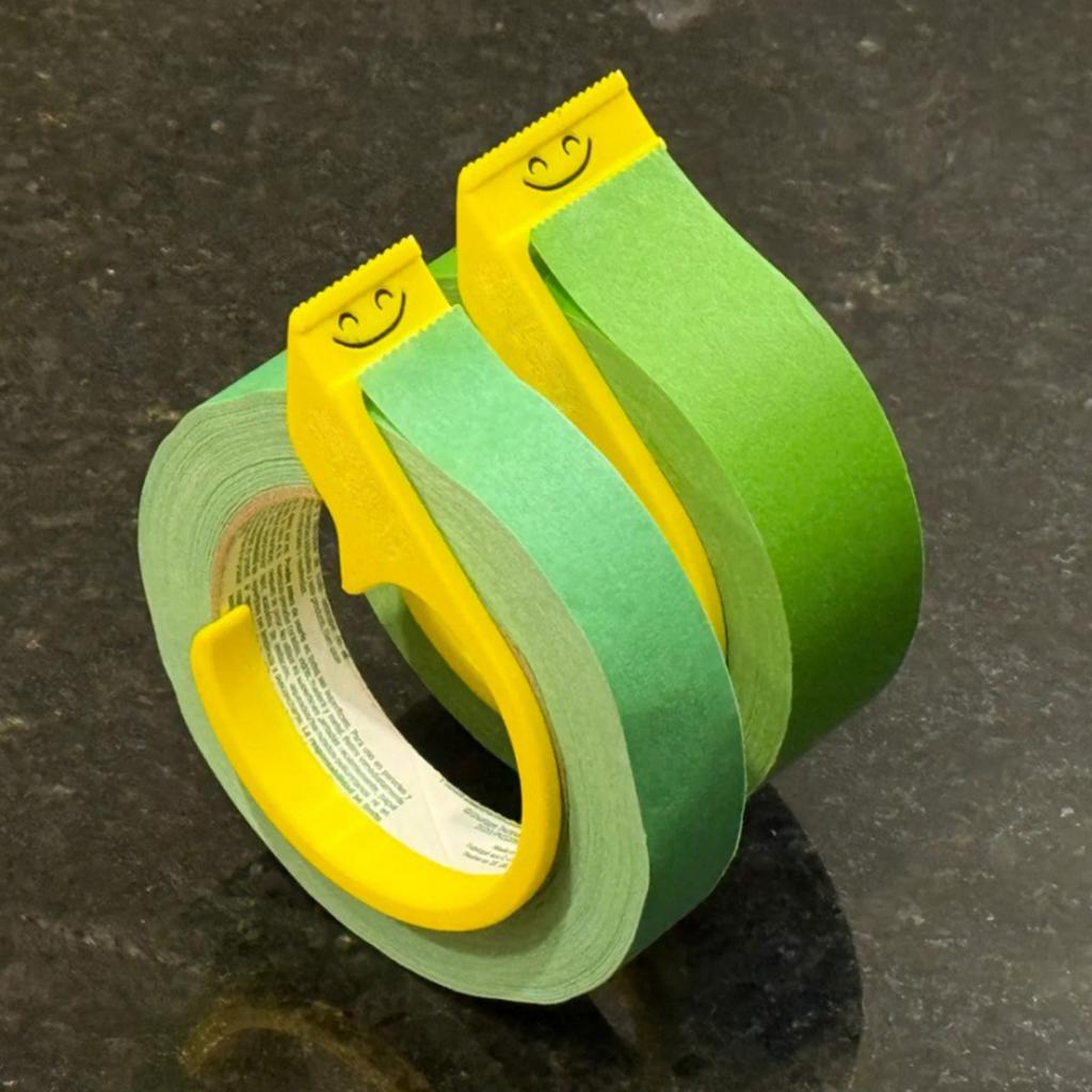 Plastic Tape Roll Clip Handheld Tape Dispenser For Standard Masking Tape Rolls Compact Design Homes Decors Accessories