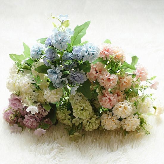 Flowers Pot Reusable Vivid Gift Colorful Fake Flower Bouquet for Garden Office Coffee House