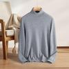 Men's 100% Pure Cashmere High-Neck Sweater - Autumn/Winter White Knit Base Layer