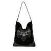 Retro Suede Leather Handbag For Women With Large Capacity And Embroidered Style
