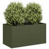 Pot, Olive, 80X40X40 Cm, Cold Rolled Steel