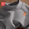 MINISO Men's Fleece-Lined Semi-High Neck Thermal T-Shirt