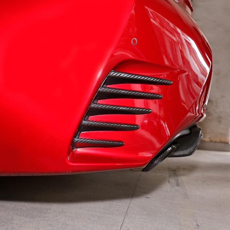 

Tantan Задний бампер из углеродного волокна с вентиляционной рамкой для выхлопной трубы для Lexus RC - Внешняя модификация 2-piece set