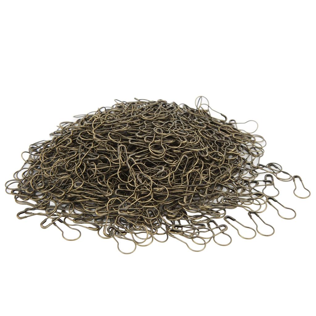 1000Pcs Safety Pins Multi Purpose Durable Rustproof Alloy Wide Application Antique Brass Color