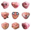Home Celebration Accessories Latex Halloween Half Face Masque for Adults, Scary Horror Party Comfortable Cushion with Elastic Strap Cosplay, Carnival