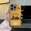 Embroidered Puppy Lanyard for Apple 16/17 Phone Case iPhone 15 Bulge Bag Candy Air Cushion 14 Bracket 13