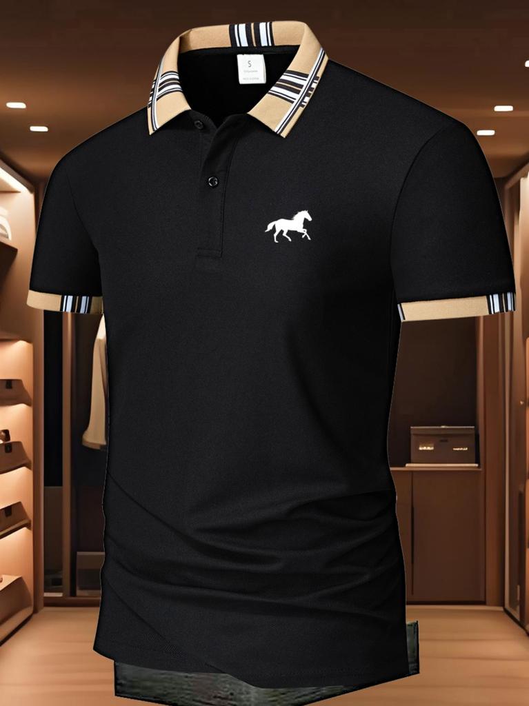 Herren-Poloshirts - Kurzarm & Kragen, Herren-Arbeitshemd für Business Casual Sommermode Tägliche Kleidung