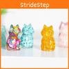 Resin Crystal Cat Figurine With Handmade Resin Art For Home Decor And Gift Giving