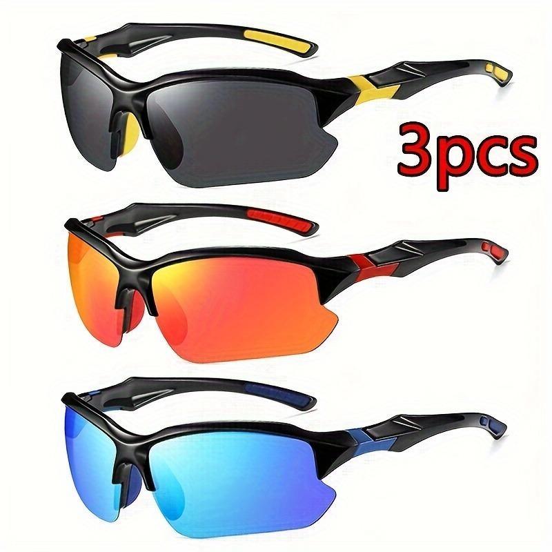 

3pcs Outdoor Cycling Sports Goggles Fishing Driving Pography Fashion Glasses