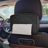 Car tissue box hanging armrest box women's new leather tissue box advanced tissue bag car