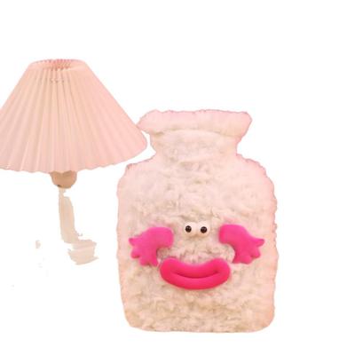 Thickened Explosion-Proof Faux Rabbit Fur Hot Water Bottle Hand Warmer for Women: Hot Compress & Foot Warmer