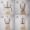 Women's Leather Body Harness - Adjustable Straps, Lightweight Design, Ideal for Layering, Special Occasions