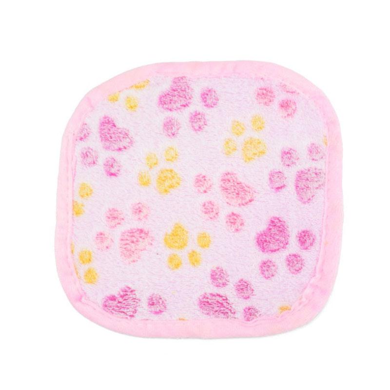 

Super Soft Flannel Fleece Cat Dog Bed Mats Paw Foot Print Warm Pet Blanket Sleeping Beds Cover Mat For Small Medium Dogs Cats 20cmx20cm рожевий